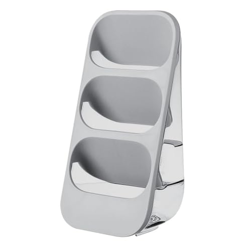 Tidevib Besteck-Aufbewahrungsregal mit 3 Ebenen, Löffel, Gabelhalter, Box mit Abflusslöchern für Küchenutensilien Tidevib Besteck-Aufbewahrungsregal mit 3 Ebenen, Löffel, Gabelhalter, Box mit Abflusslöchern für Küchenutensilien