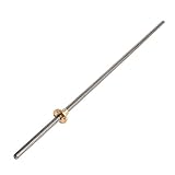 Producción fina y práctica. 400mm Accesorios de 3D Impresora T8-2 Vara de Tornillo roscado de 8mm del eje de barra lineal con tuerca de latón