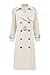 Cicy Bell Womens Long Trench Coat Double Breasted Classic Lapel Fall Overcoat with Belt