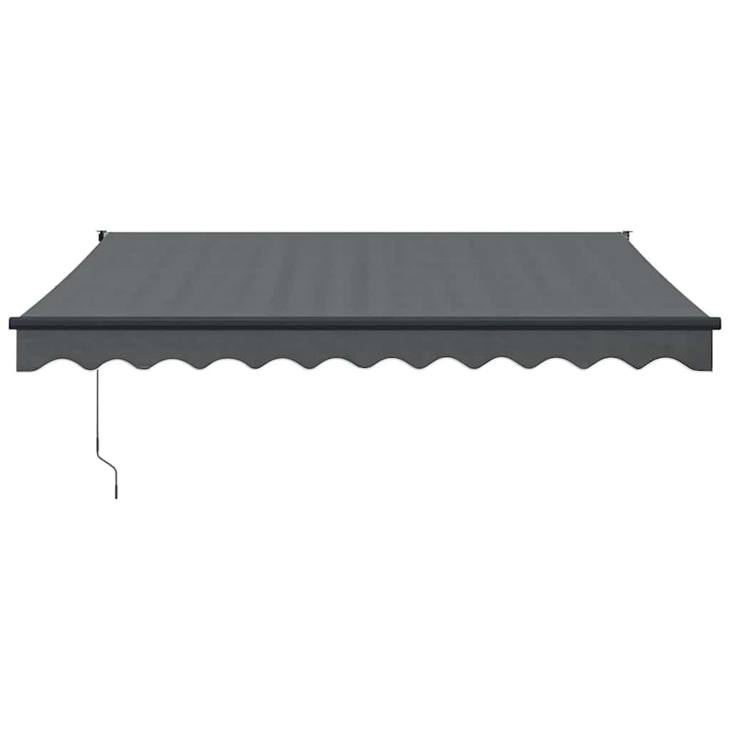 vidaXL Toldo retráctil automático Gris Antracita 3,5x2,5 m