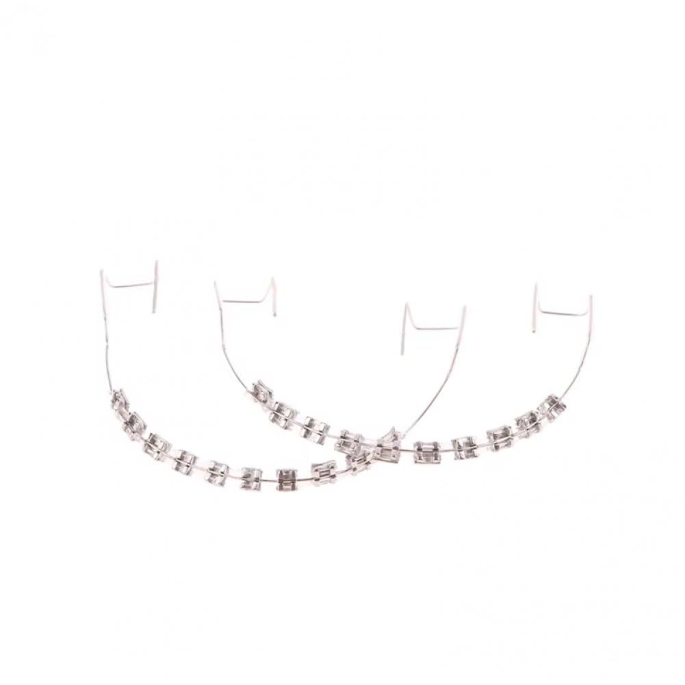 Wudaizhi 10 Bracket-typ, Transparenter Metall-Bracket-Haken, Temporäre Zahndekoration Metalldrähten Und Kieferorthopädischen Ligaturbändern, Zahndekorationen