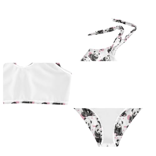 Image of Girls Tankini Swimsuit Bathing Suit Two Piece Bikini Summer Beach Swimwear with Adjustable Strap 3-12 Years