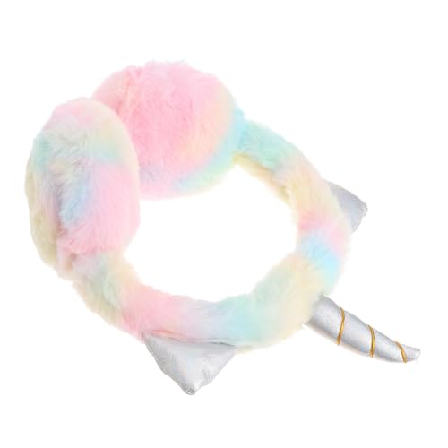 Veemoon Unicorn Earmuff Boys and Girls Warm Earmuff Furry Winter Ear Cover Comfortable and Cozy