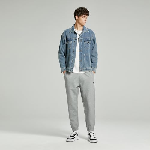 Image of Denim Jacket Men Vintage Autumn and Winter Tops Mens Denim Trucker Jacket