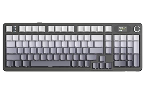 ATTACK SHARK X98PRO ���J�j�J���L�[�{�[�h ���C�����X �K�X�P�b�g�}�E���g 5�w�p�b�h Bluetooth/2.4GHz/USB-C TFT�X�N���[�� �������m�u �z�b�g�X���b�v�Ή� Bluetooth/2.4GHz/USB-C HIFI