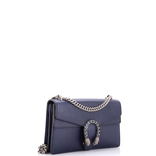Pre-Loved Dionysus Bag Leather Small, Blue2