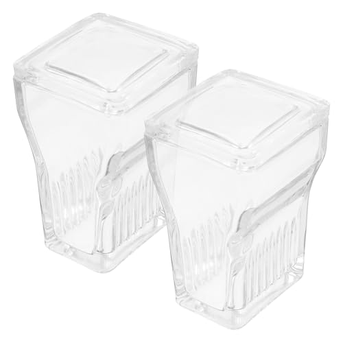 CHILDWEET High Clarity Laboratory Glass Staining Jar 9 Slide Capacity Secure Lid Ideal for Lab Experiments