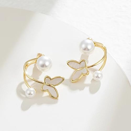 ANNACREATIONS Korean Fashionable Gold Plated Dangle Earrings For Women & Girls Pack of 1 Pair - Image 2