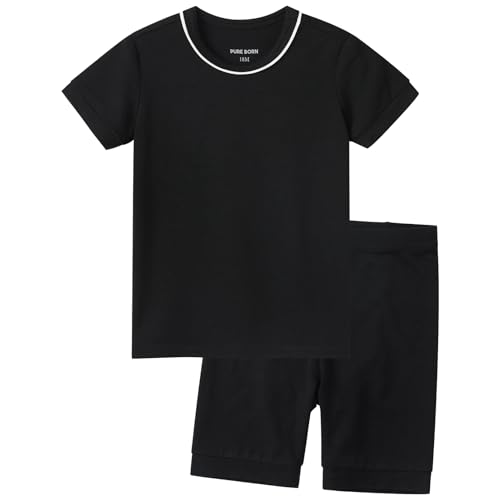 Image of pureborn Baby Pajamas Set Toddler Snug Fit Cotton Sleepwear 2pcs 12M-7Y
