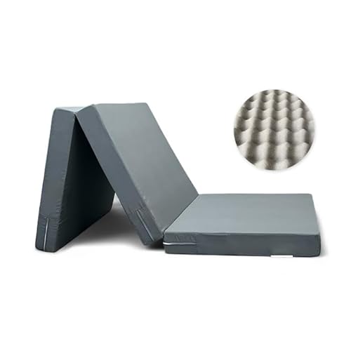 厚さ10cm三つ折り高反発フ?ロファイルシングルマットレス220N GY色】 シングル マットレス 三つ折り 3つ折り 折りたたみ 折り畳み 国産 日本製 セール コンパクト 硬め 腰痛 体圧分散 高反発 軽量 軽い福袋 プロファイル 凸凹 (グレー)