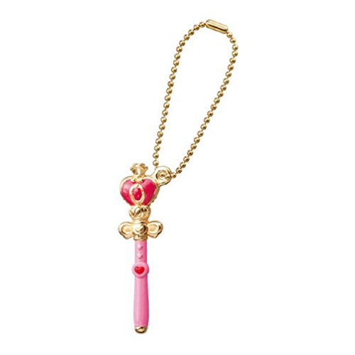 Sailor Moon Die-cast Charm Part 2~Figure Swing Keychain~Spiral Moon Rod~42mm