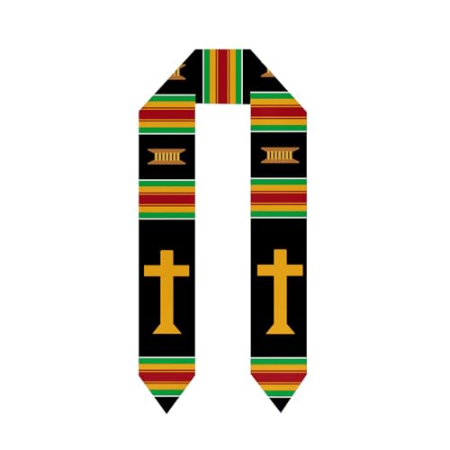 Black Grads Scarf African American Christian Graduation Stole Scarves