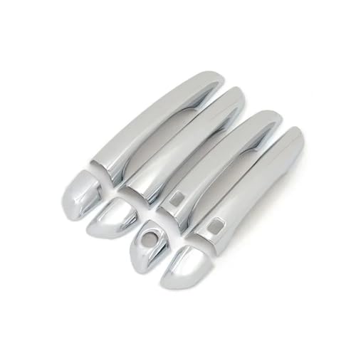 Garniture de poignée de porte pour Hyundai Elantra 2016-2018 chromée avec 1 trou