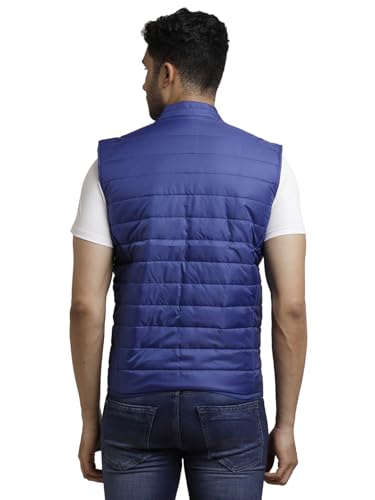 Image of Turtle Men Nylon Solid Regular Fit Sleeveless Windcheater Jacket