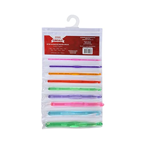KIT AGULHA DE CROCHE ACRILICO 3.0-12.0MM