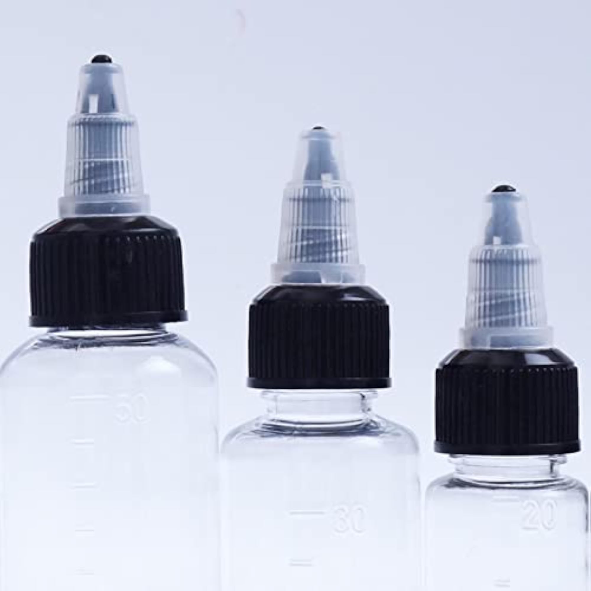 5Pcs Pointed Leak Squirt Bottles for Ink and Glue, 10Ml