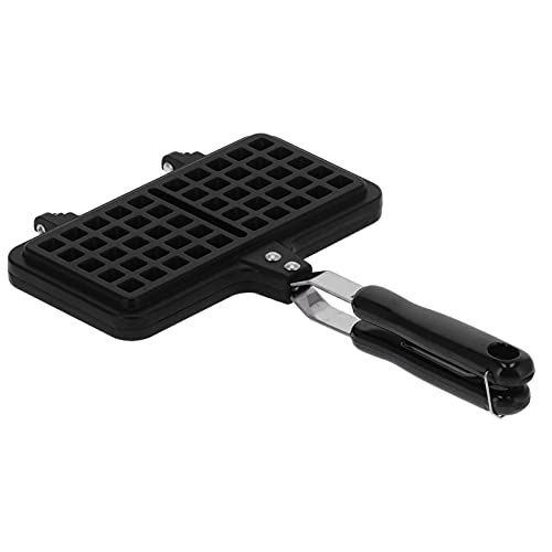 Duokon Forma de waffle doméstica para fazer bolo, forma de waffle dupla face, antiaderente, para ass