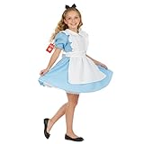 Fun Shack Disfraz Alicia Niña, Vestido Alicia en el País de las Maravillas, Disfraces para Carnaval y Halloween, M