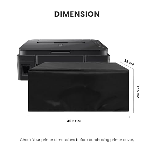 Image of ALIFIYA Nylon Dust Proof Washable Printer Cover for Canon Pixma G3000 / G3020 All In One Ink Tank Printer - Black