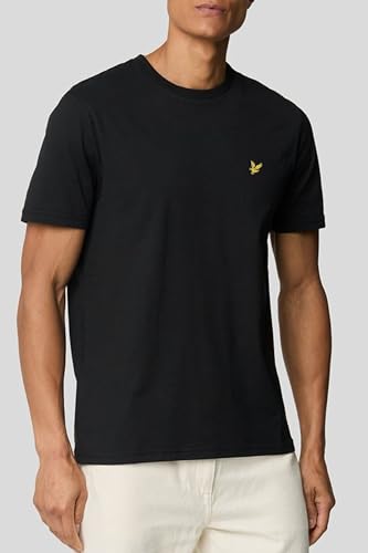 Lyle & Scott T-Shirt Herren | mit Rundhals-Ausschnitt und kurzen Ärmeln | mit goldenem Adler-Logo auf der Brust | XS — XXL – Ansicht 3