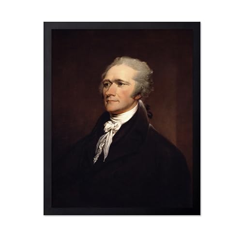 Monem Art Alexander Hamilton Poster - Alexander Hamilton Portrait Print - US Secretary Of The Treasury Art - Founding Father Art - Patriotic Art - Great Office Wall Decor - 8x10 UNFRAMED Wall Art