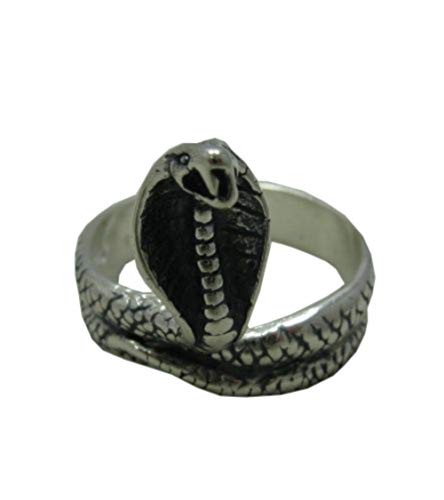 Bague serpent cobra argent massif 925 femme homme Empress R001086
