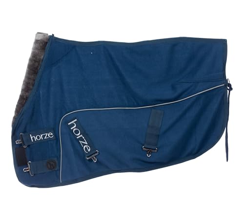 HORZE Delemont Cozy Neck Fleece Cooler - Deep Sea Blue - 75 in