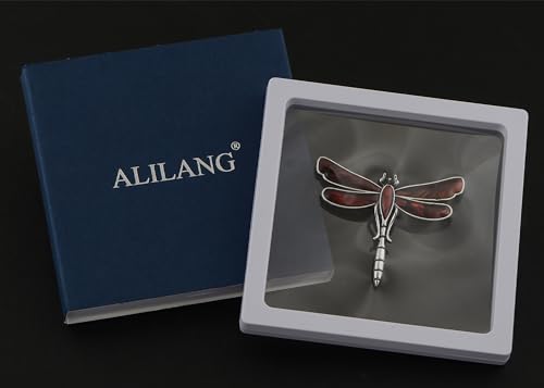 Image of Alilang Dragonfly Brooch Retro Silver Tone Abalone Shell Versatile Brooch Pin Accessories