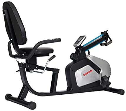 Endurance Recumbent Exercise Bike Elite Fit with 8kg Magnetic Flywheel, Wide Comfort Plus Seat and Heart Rate Monitor. Endurance Recumbent Exercise Bike Elite Fit with 8kg Magnetic Flywheel, Wide Comfort Plus Seat and Heart Rate Monitor.