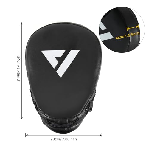 image for Valleycomfy Boxing Curved Focus Punching Mitts,Boxing Pads for Men,Ide