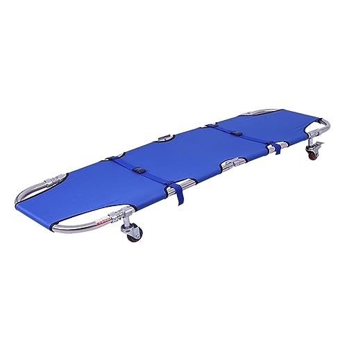 Civière pliante médicale à 4 roues pour le transport de patients et secours