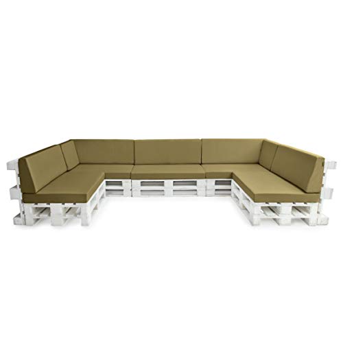 Gardenista® Olive 12pc Outdoor Pallet Seating Cushion Set