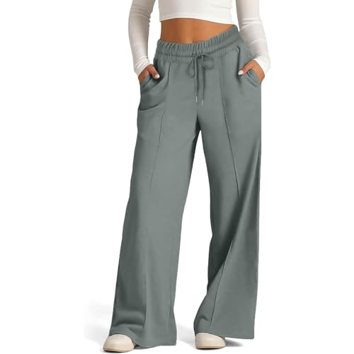 Wide Leg Sweatpants Women High Waisted Baggy Joggers Loose Fit Athletic Sweatpants Soft Lightweight Joggers 2025