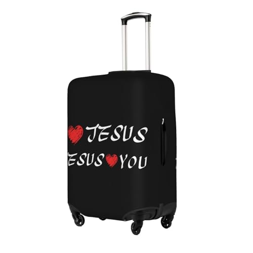 Travel Luggage Cover Christian Jesus Loves You Fashion Washable Baggage Suitcase Protector Fit For Luggage X-Large2