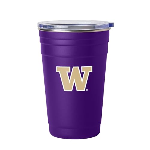 Image of Logo Brands NCAA 22 oz Stainless Steel Tailgate Cup -Double Wall Vacuum-Sealed Durable For Hot & Cold Drinks, Perfect for Gameday & Tailgating