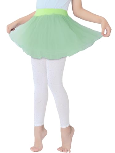 Footless Tights for Girls, Sparkle Rhinestone Stockings Ultra-Soft Kids Microfiber Tights3