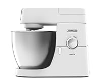 Kenwood Chef XL Stand Mixer KVL4100W, Kitchen Machine with Whisks, Kneads, Whips and Mixes, 6.7 L Dishwasher Safe Bowl, 1200W Motor, White