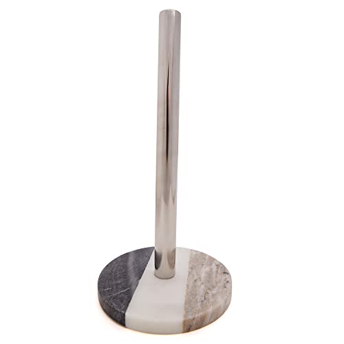 Lexi Home Marble Counter Paper Towel Holder - Mount Grey