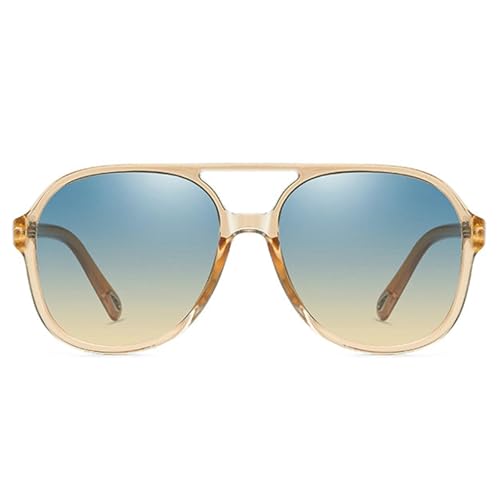 willochra Polarized Oversized Pilot Sunglasses Women Men Vintage Double beam Shades Eyewear Trendy Popular Sun Glasses