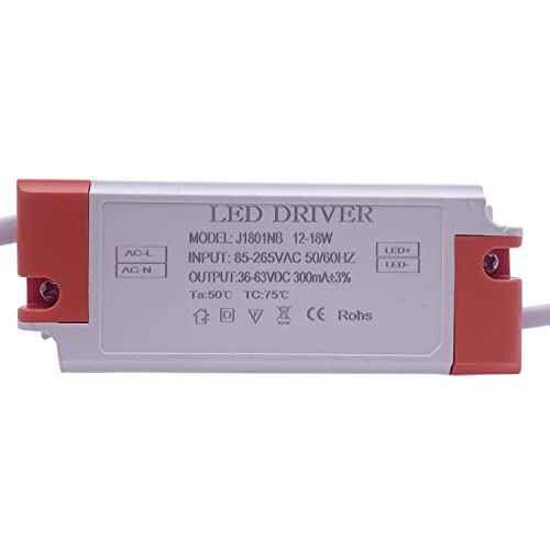 Image of LED Driver 300mA 600mA 900mA 1-3w 4-7w 8-12w 12-18w 18-25w 25-36w LED Constant Current Driver Power Unit Supply for LED Bulb Transformers (12-18W 300mA)