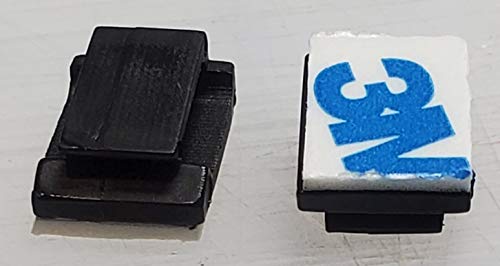 Apollo's Products 3M Adhesive Car Cable Clips/Drop Wire Holder (50 Pcs Package) (Black) New 3M Adhesive Backing