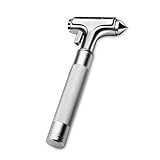 WONDER POINT Car Window Breaker, Automotive Safety Hammer With Seatbelt Cutter, 3-in-1 Emergecy Escape Tool Car Metal Window Breaker Seatbelt Cutter, Aluminium Alloy Glass Breaker Glass Hammer(Silver)