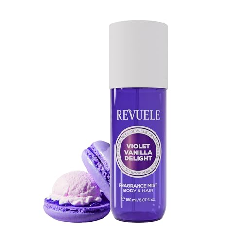 Revuele Violet Vanilla Delight Körperduftspray – Süß-warmer Duft mit Veilchen, weicher Vanille & warmen Nuancen, Zartes Körperspray für den Alltag, 150 ml