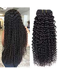 Brazilian Kinky Curly Human Hair Bundles Brazilian Hair Jerry Curls 10A 100% Unprocessed Virgin Brazilian Curly Sew in hair extensions Natural Color (14 16 18)