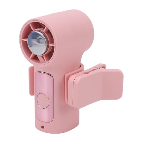 Mini ventilador portátil de mano con clip y diseño compacto recargable 6
