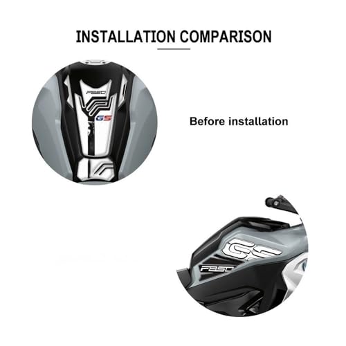 Autocollant réservoir F850GS protection anti-rayures genou moto