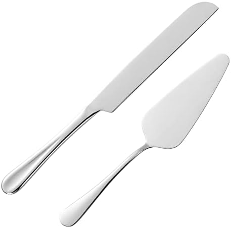 ERVILO Cake Serving Set, Cake Pie Pastry Servers, Stainless steel Cake Knife and Server Set Perfect For Birthday, Wedding, Parties and Events