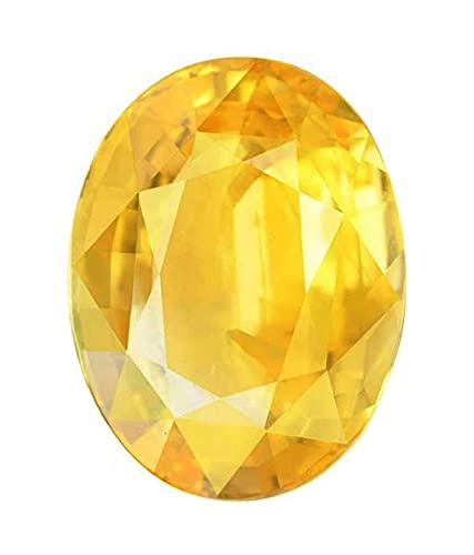 Saphir jaune de Ceylan pour création de bijoux de luxe de 10,45 carats