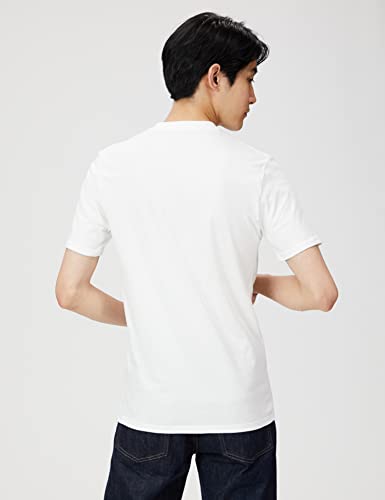 Amazon Essentials Men's Slim-Fit Short-Sleeve V-Neck T-Shirt, Pack Of 2, White, Large #TOP2