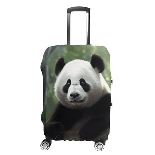 Lovely Panda Elastic Luggage Cover Suitcase Protector for 19-32 Inch Suitcases | Universal Stretchable Travel Bag Cover | Anti-Scratch, Washable with Zipper Closure L